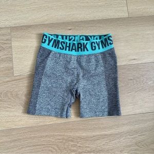 Gymshark Flex Shorts Charcoal Marl Light Green